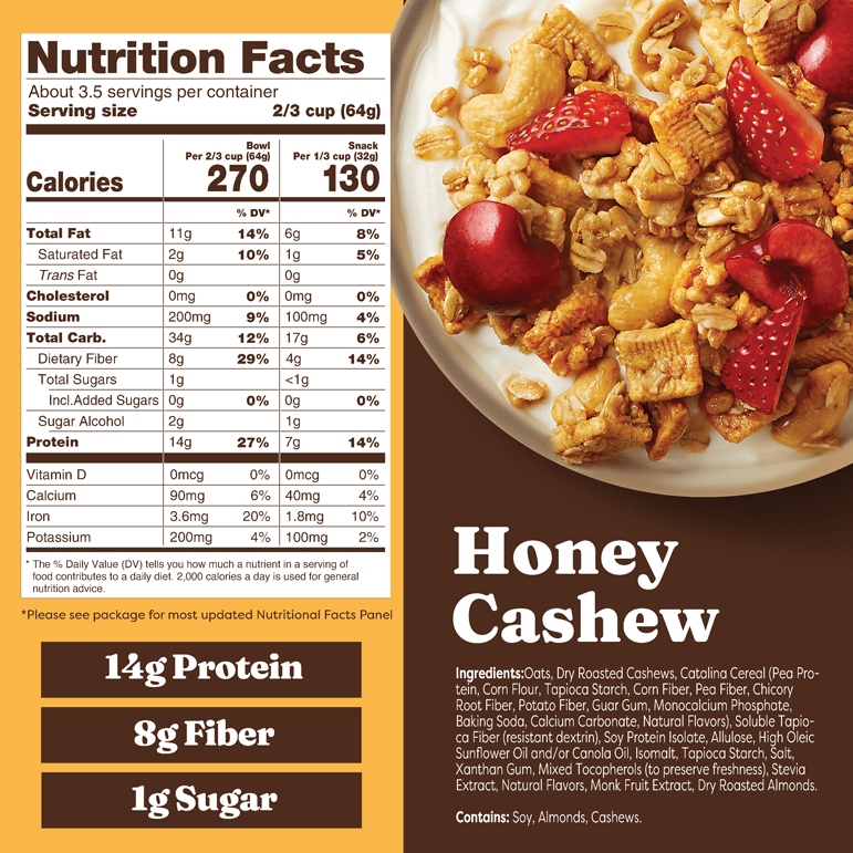 Honey Cashew Granola - Active Ready