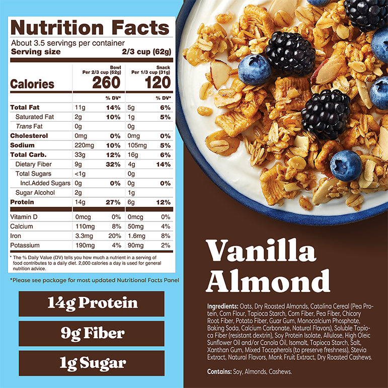 Vanilla Almond Granola - Classic Finish