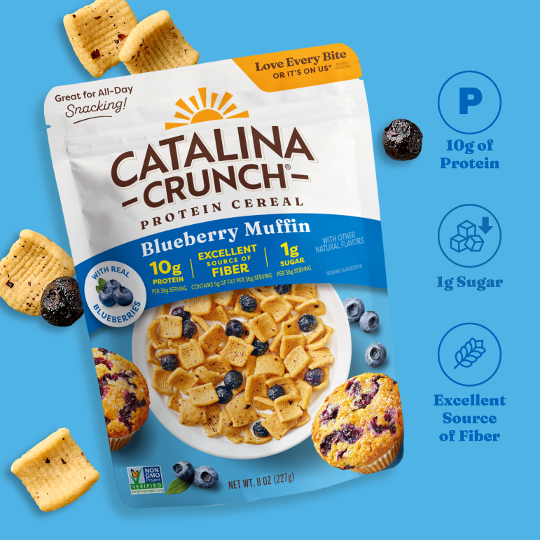 Blueberry Muffin with Blueberries Cereal - Fresh Style