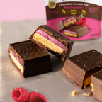 Raspberry Chocolate Cookie Bars - Clean Style