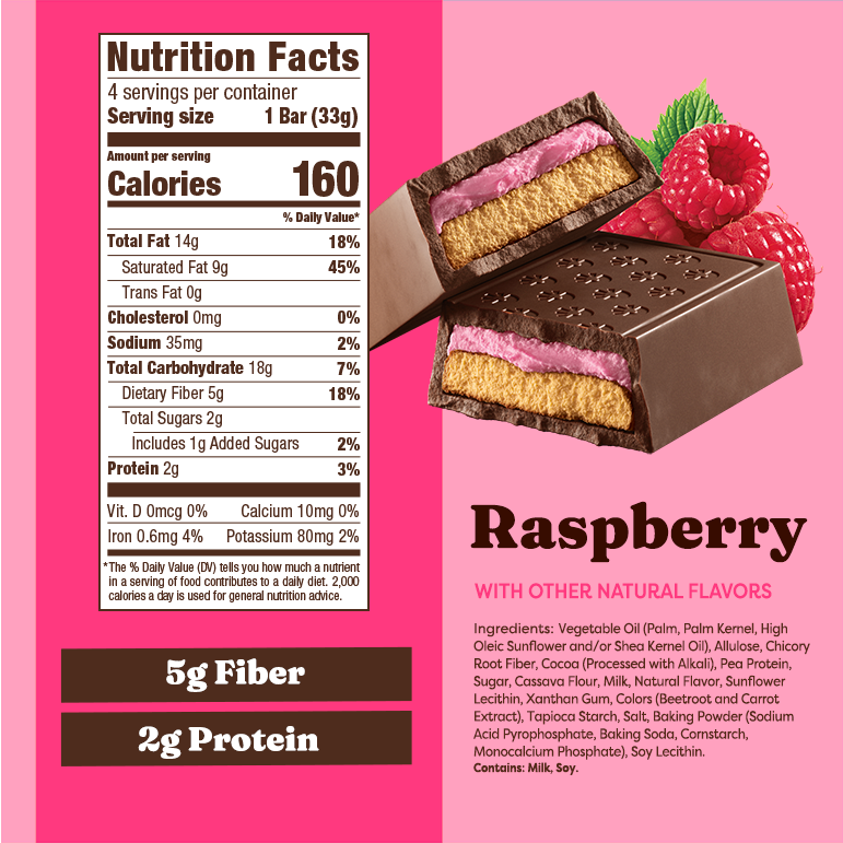 Raspberry Chocolate Cookie Bars - Clean Style