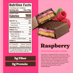 Raspberry Chocolate Cookie Bars - Clean Style